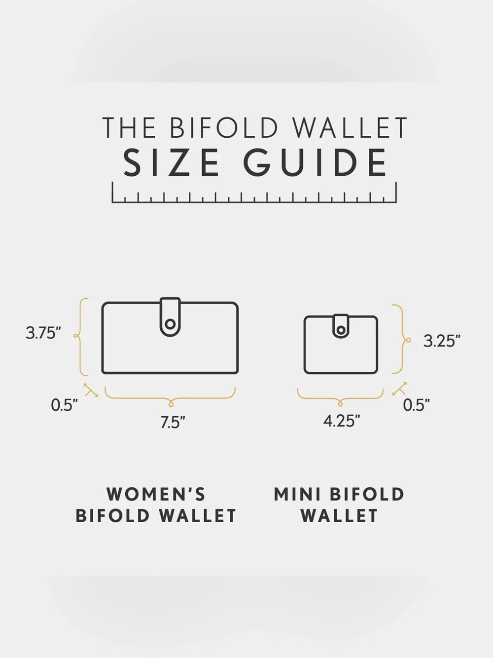 Portland Leather Mini Bifold Wallet Black NEW!